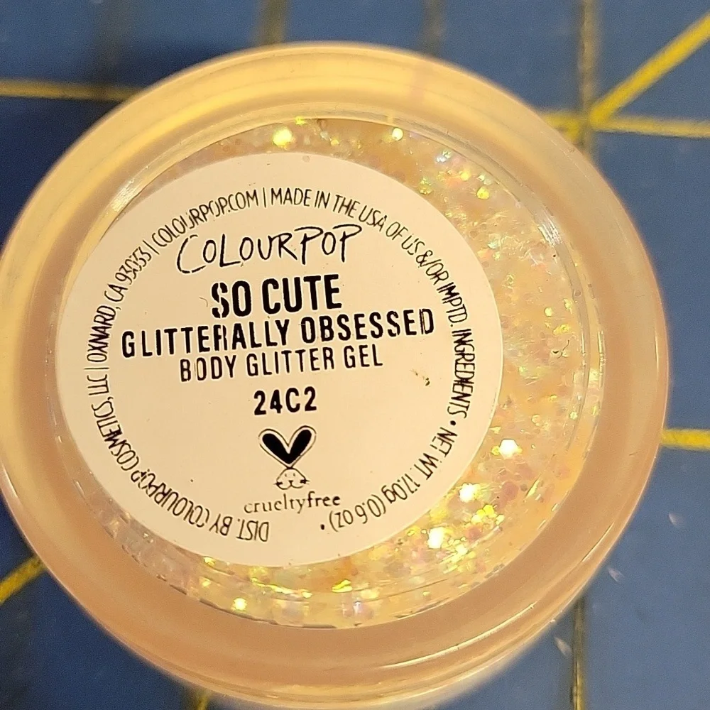 ColourPop Glitterally Obsessed Body Glitter Gel New Jar - 24C2 So Cute